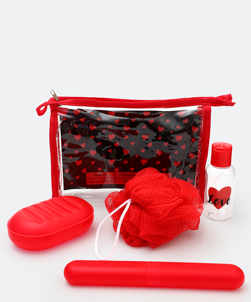 Image_Kit de Viagem Feminino 5 Peças Marisa Vermelho