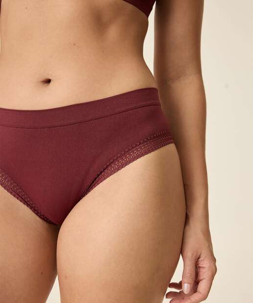 Calcinha Biquíni Recorte Renda Marisa