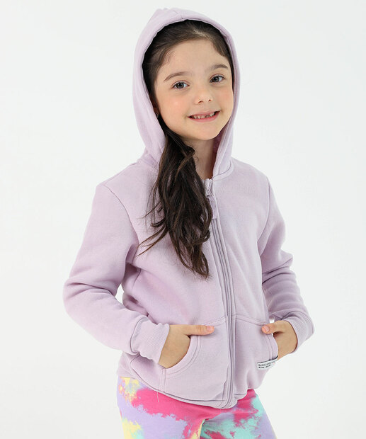 Image_Casaco Infantil Moletom Tam 4 a 10 Lilás
