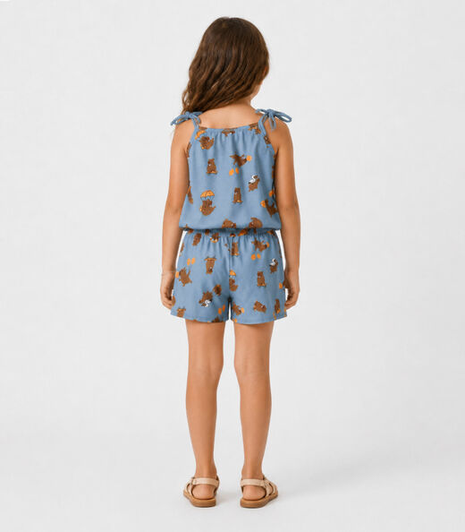 Conjunto Infantil Blusa de Alça e Short Select Azul