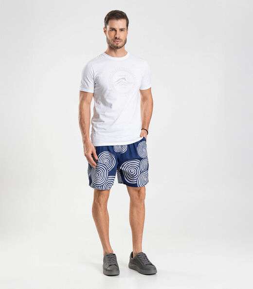 Bermuda Masculina De Microfibra Long Bong Azul