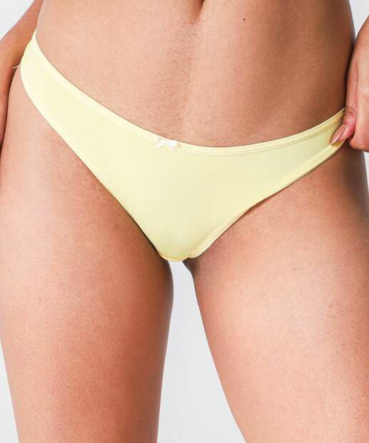 Kit 2 Calcinhas Fio Duplo Microfibra Marisa Amarelo