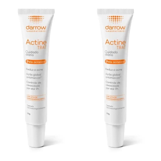 Image_Kit com 2 Unidades de Gel Antiacne Actine Trat Cuidado Diário com 30ml