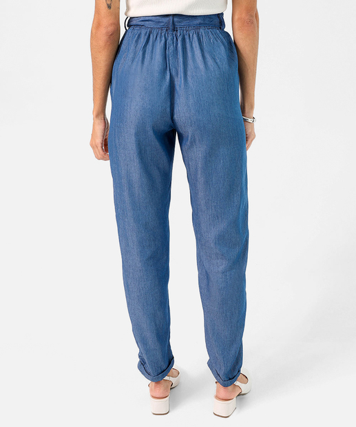 Calça Feminina Clochard Reta Jeans Azul