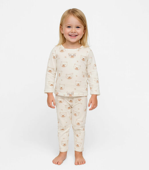 Image_Pijama Infantil Estampado Select Bege