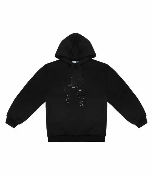 Moletom Juvenil Feminino Com Capuz Minty Preto