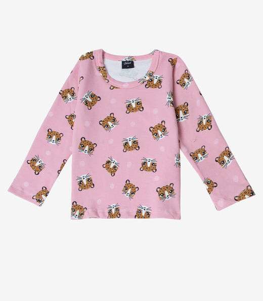 Pijama Infantil Feminino Select Rosa