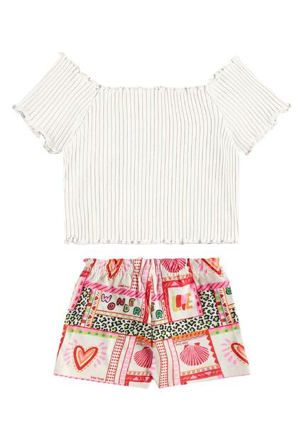 Conjunto Blusa Short Estampado Bee Loop