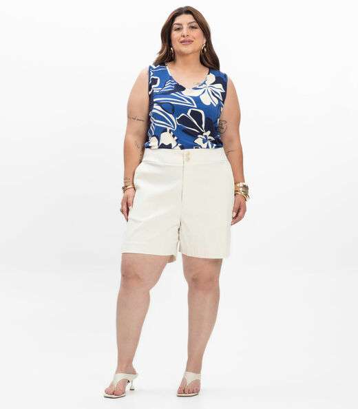 Regata Feminina Secret Glam em Viscotorcion Azul