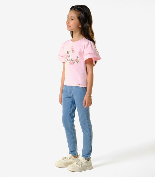 Calça Legging Feminino Jeans Trick Nick Azul