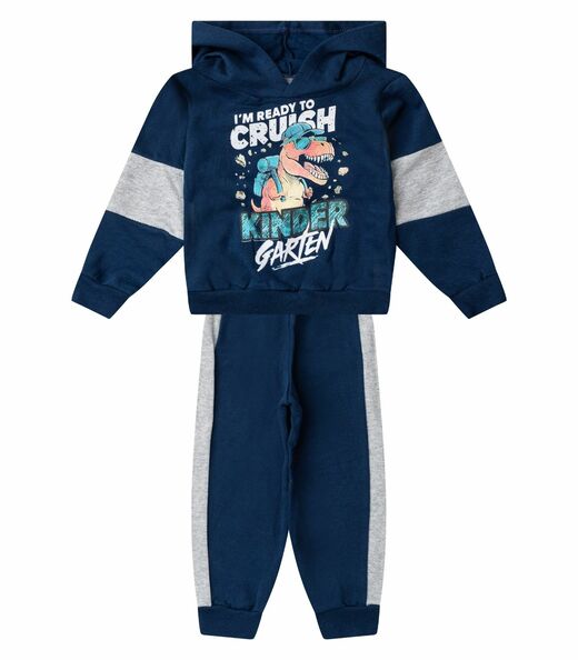 Conjunto Moletom Menino Blusão E Calça Select Azul