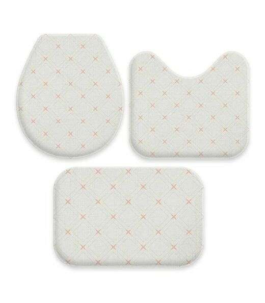 Jogo De Tapetes Para Banheiro Wevans Branco