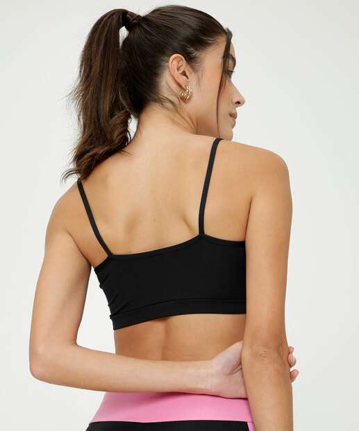 Top Fitness Recorte Alças Finas Marisa  