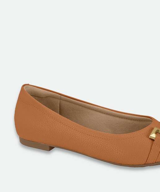 Sapatilha Feminina Bico Fino Modare Marrom