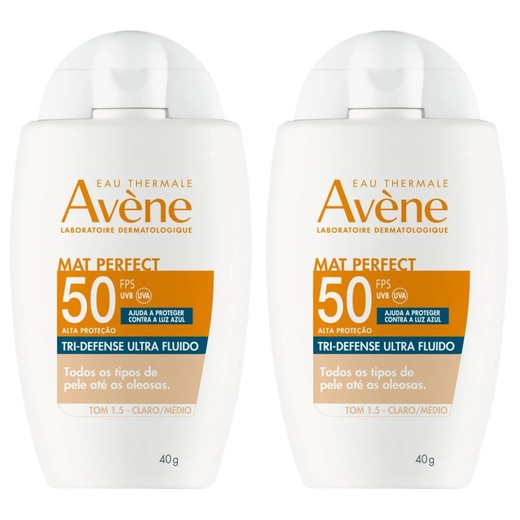 Image_Kit com 2 Unidades de Protetor Solar Facial Avène Mat Perfect Tri-Defense Ultra