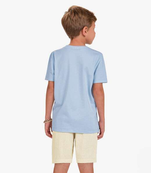 Conjunto Camiseta com Bermuda Menino Trick Nick Azul