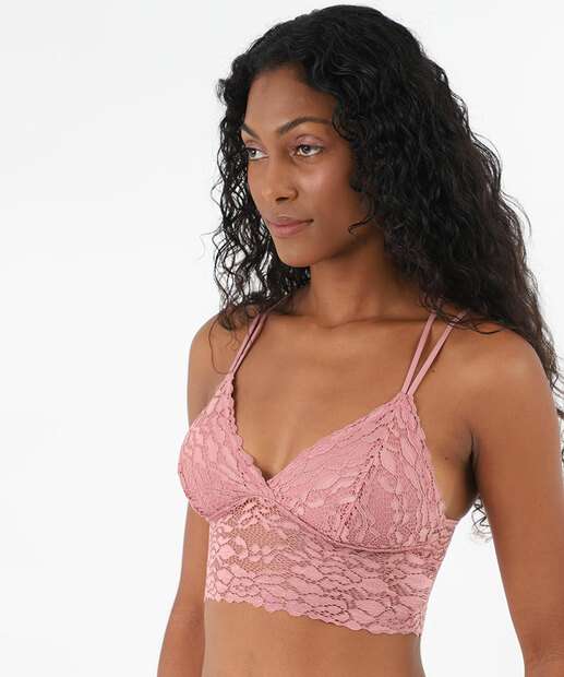 Image_Sutiã Bra Top De Renda Com Bojo e Sem Aro Marisa Rosa