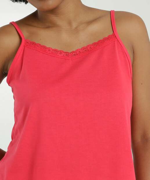 Pijama Feminino Estampa Poá Alças Finas Marisa