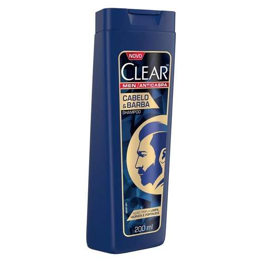 Shampoo Anticaspa Clear Men Cabelo e Barba 200ml