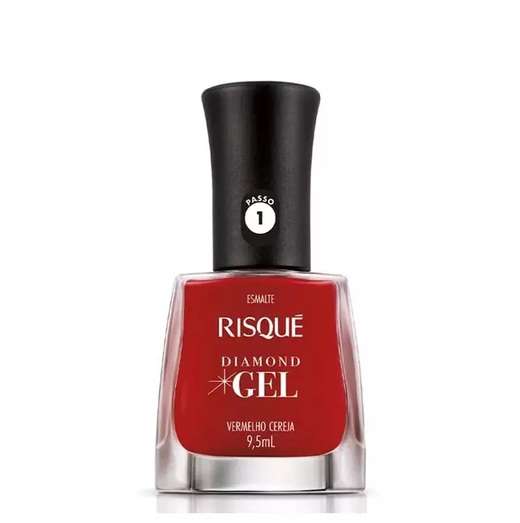 Image_Esmalte Risque Diamond Gel Vermelho Cereja