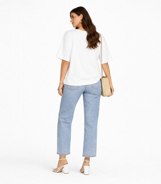 Blusa Feminina Com Mangas Amplas Infinita Cor Bege