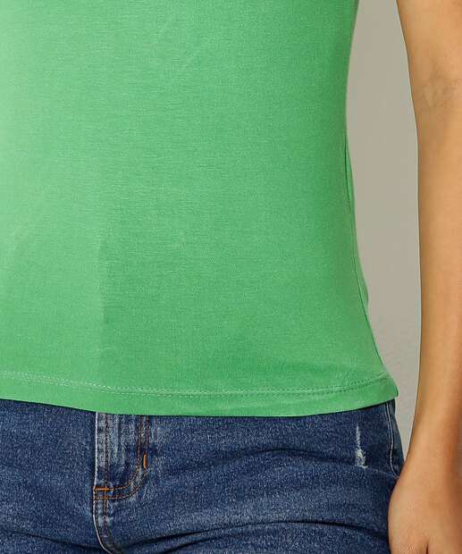 Blusa Feminina Básica Manga Curta Marisa  