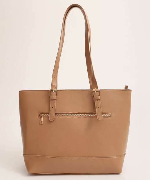 Bolsa De Ombro Tote Feminina Marisa Bege