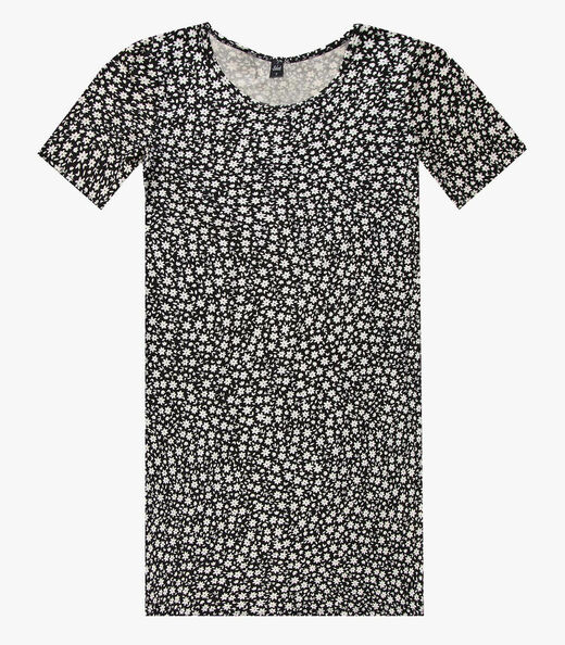 Vestido Feminino Estampado Select Preto