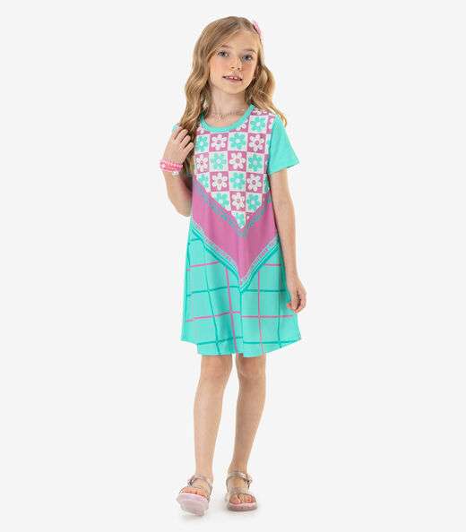 Vestido Infantil Rovi Kids Azul