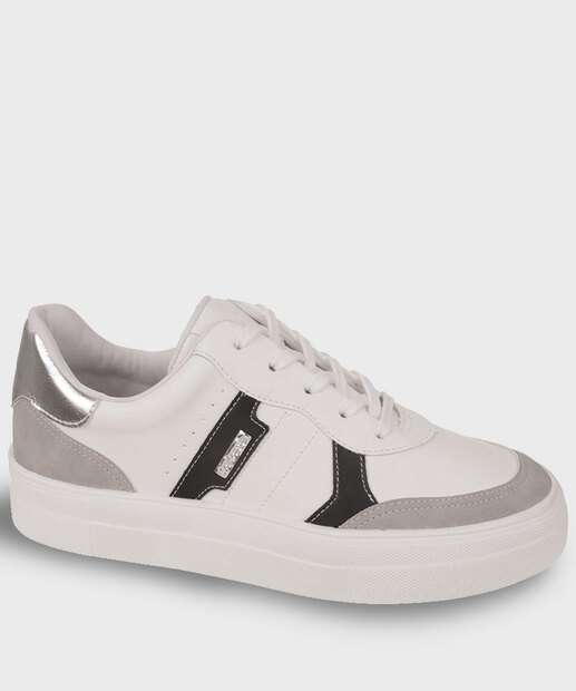 Image_Tênis Casual Feminino Recorte Bebecê Branco