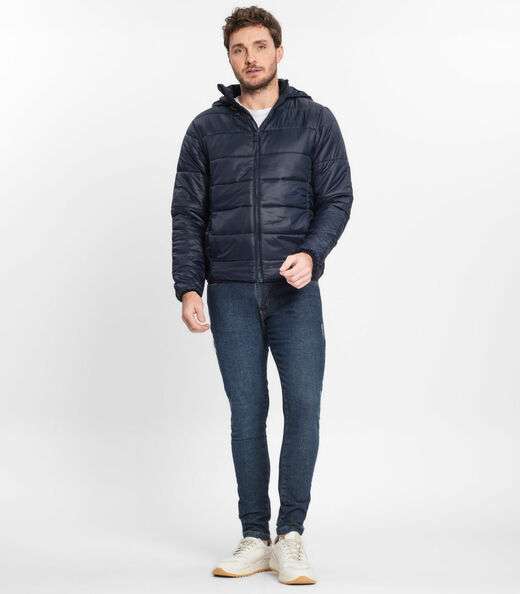 Jaqueta Com Capuz Masculina Diametro Azul