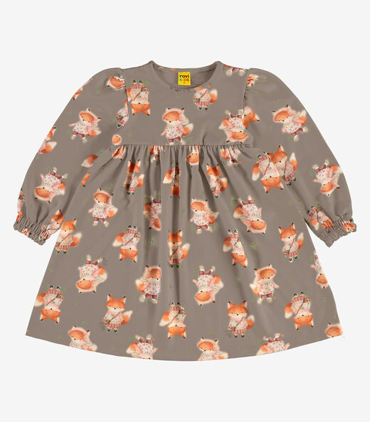 Image_Vestido Manga Longa em Malha Soft Touch Rovi Kids Marrom