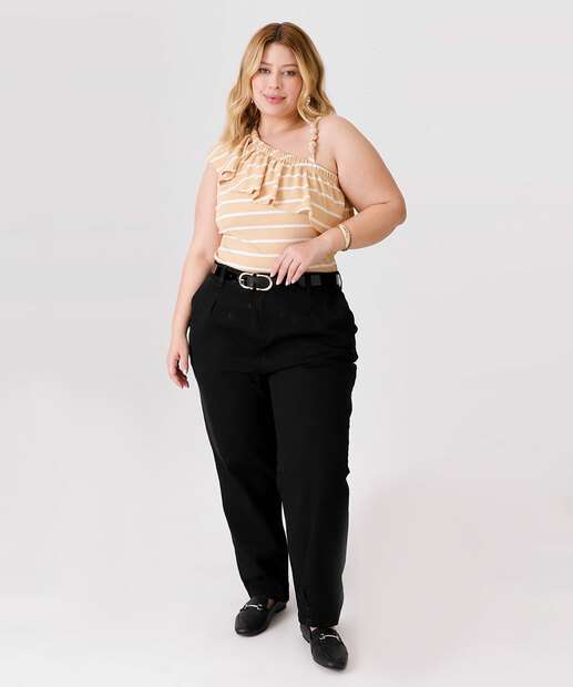 Image_Calça Plus Size Feminina Jeans Slouchy 
