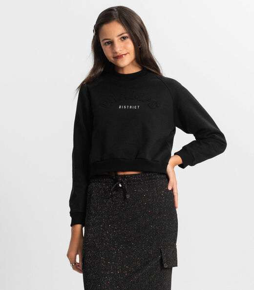 Image_Blusão Juvenil Feminino Em Moletom Minty Preto