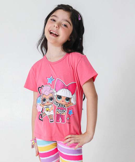 Image_Blusa Infantil Lol e Amigas Tam 4 a 10 Rosa