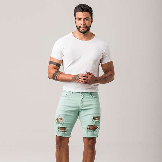 Image_Bermuda Sarja Masculina Verde Zune