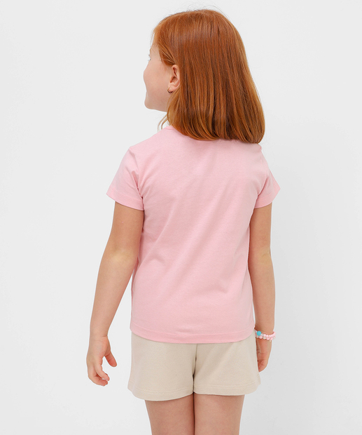 Conjunto Infantil Capivara Marisa Tam 4 a 10 Rosa