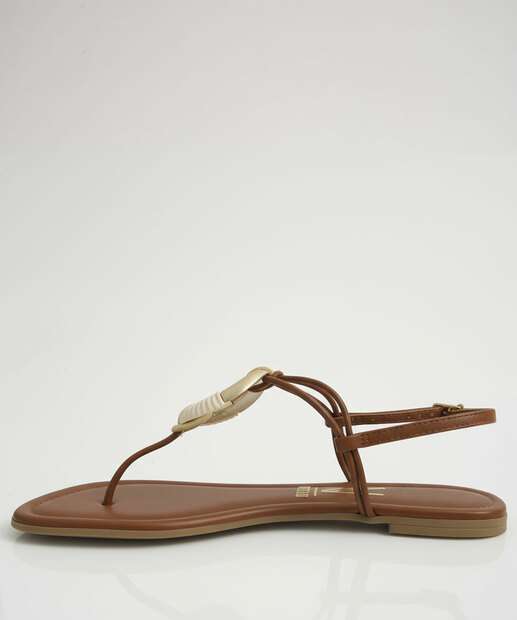 Sandália Feminina Rasteira Tiras Vizzano 