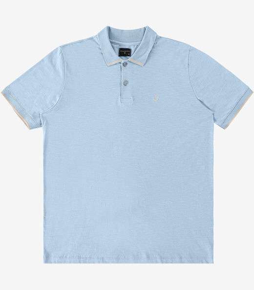 Polo Meia Malha Flamê Masculina Diametro Azul