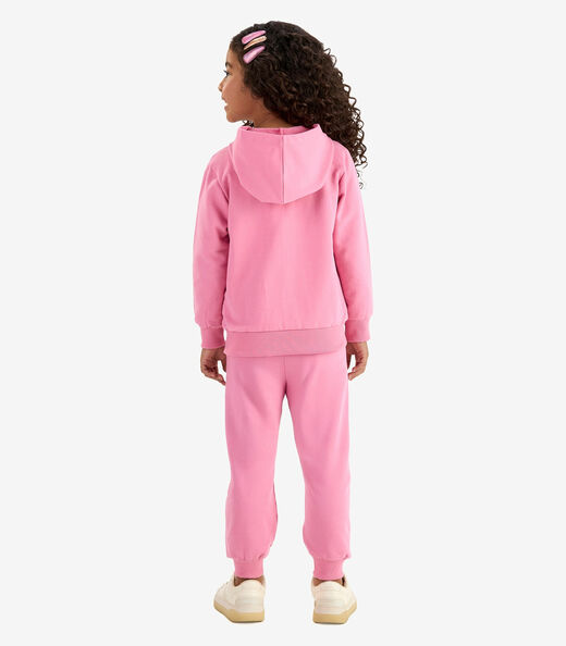 Conjunto Jaqueta  e Calça Moletom Rovi Kids Rosa