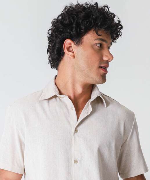 Camisa Masculina Manga Curta MR Off White