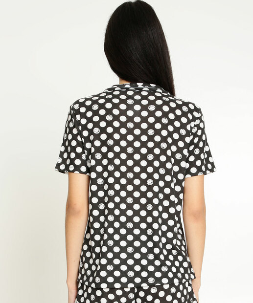 Pijama Americano Feminino Poá Snoopy