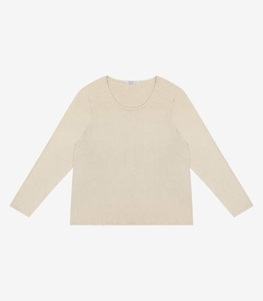 Image_Blusa Manga Longa Viscotorcion Secret Glam Bege