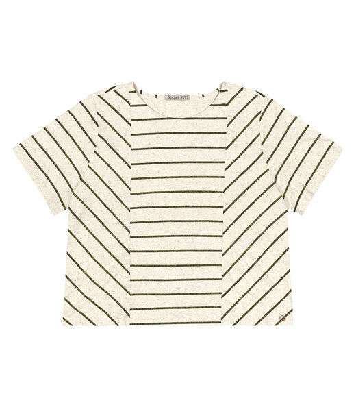 Blusa Plus Size Com Listras Secret Glam Preto