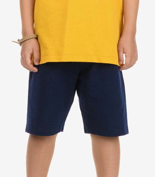 Conjunto Bermuda com Regata Menino Rovi Kids Amarelo