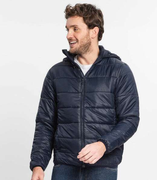 Jaqueta Com Capuz Masculina Diametro Azul