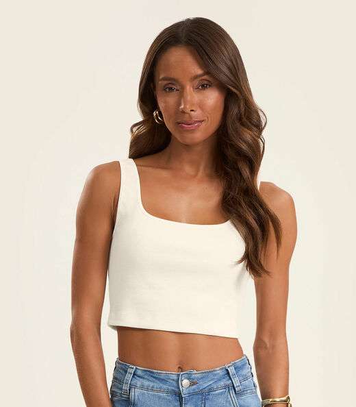 Top Básico Feminino em Ribana Rovitex Bege