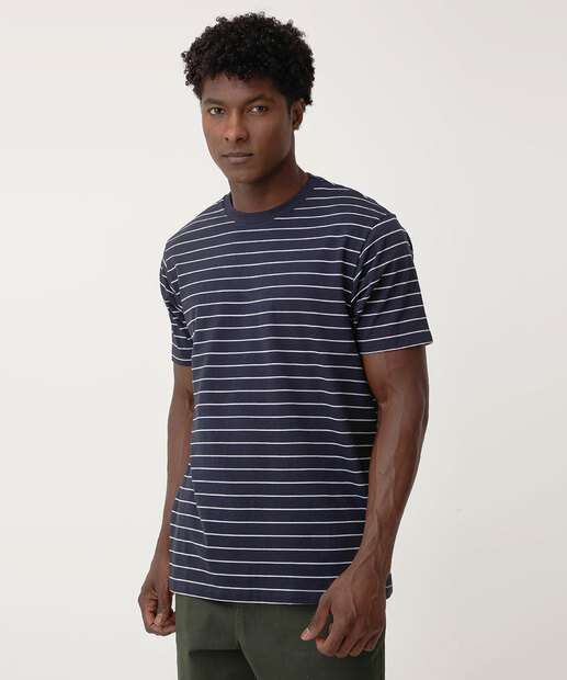 Image_Camiseta Masculina Listrada Manga Curta MR