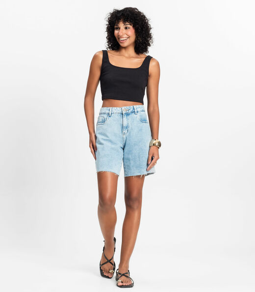 Top Básico Feminino em Ribana Rovitex Preto