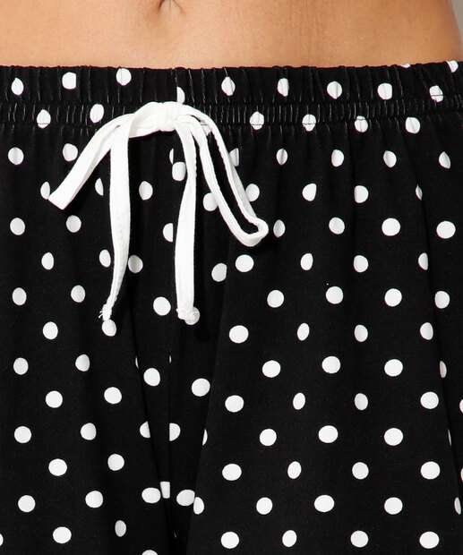 Pijama Feminino Estampa Poá Manga Curta Marisa
